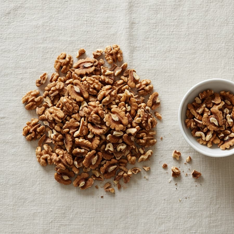 Nueces Cuartos Sin Sal X 100 Grm